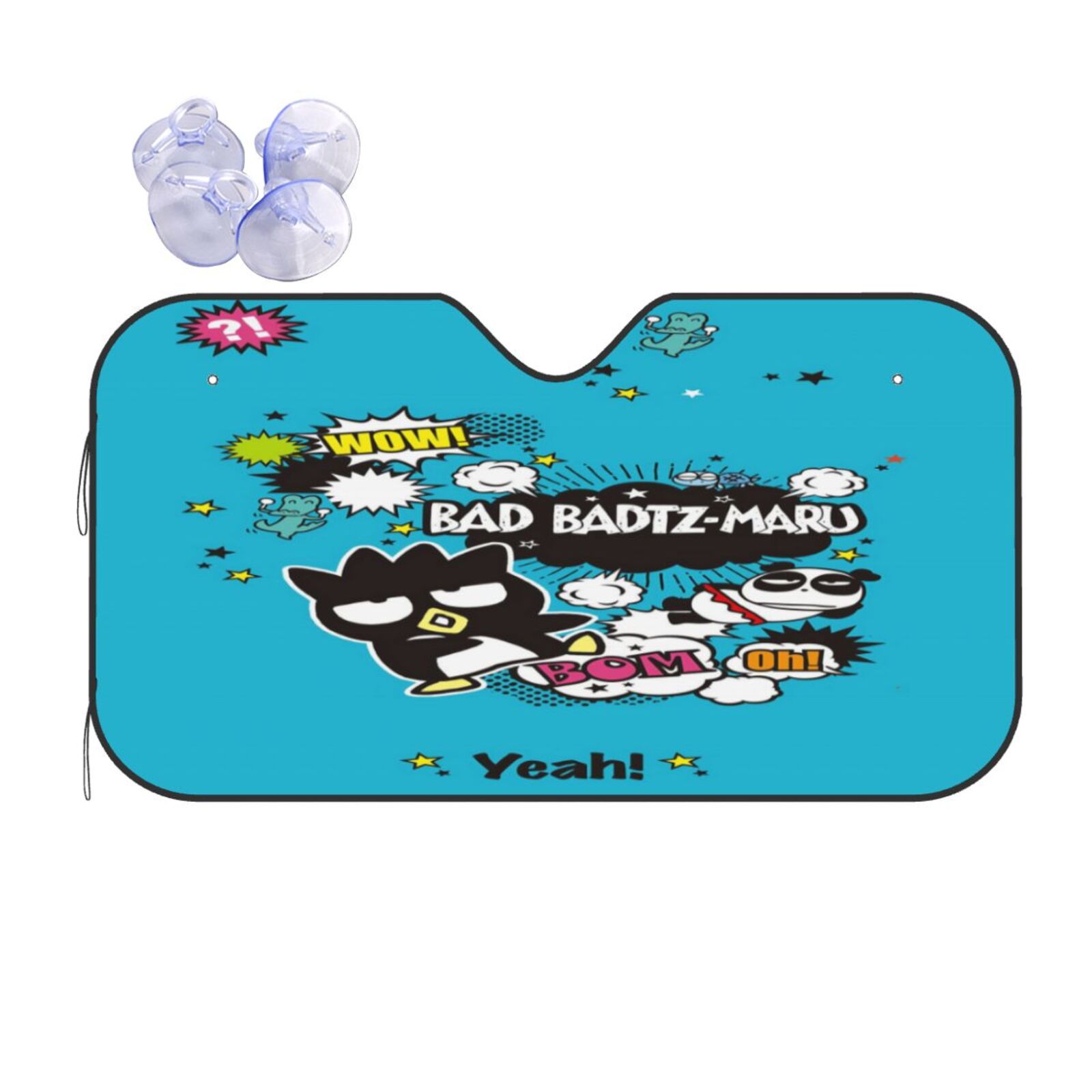 Badtz Maru Car Sunshade Front Windshield Sun Shades Car Accessories Keep Your Vehicle Cool Fits Most Car